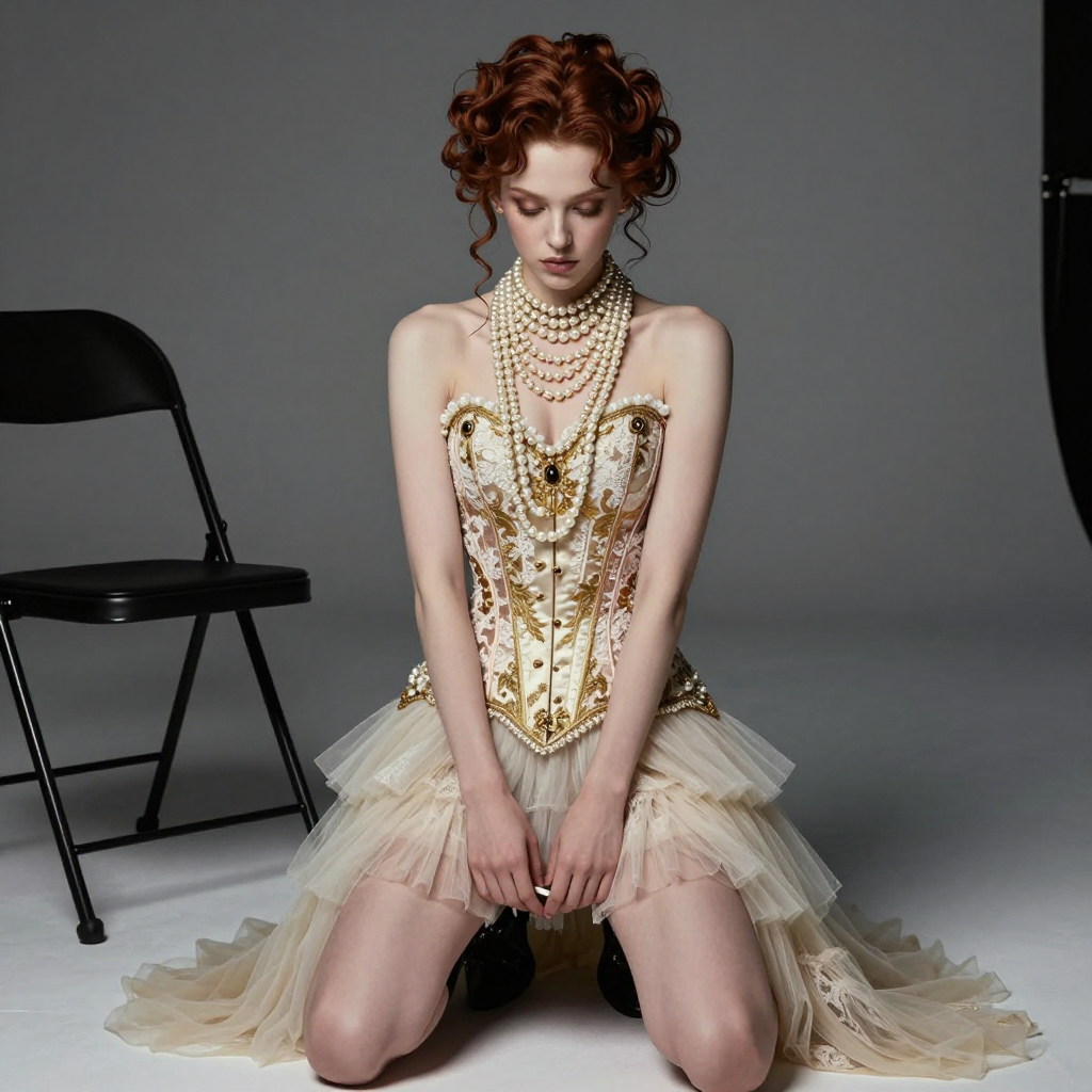 Celine Valer Backstage pause