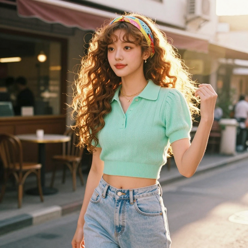 Jiwoo Kang 손끝에 머무는 파스텔 데님