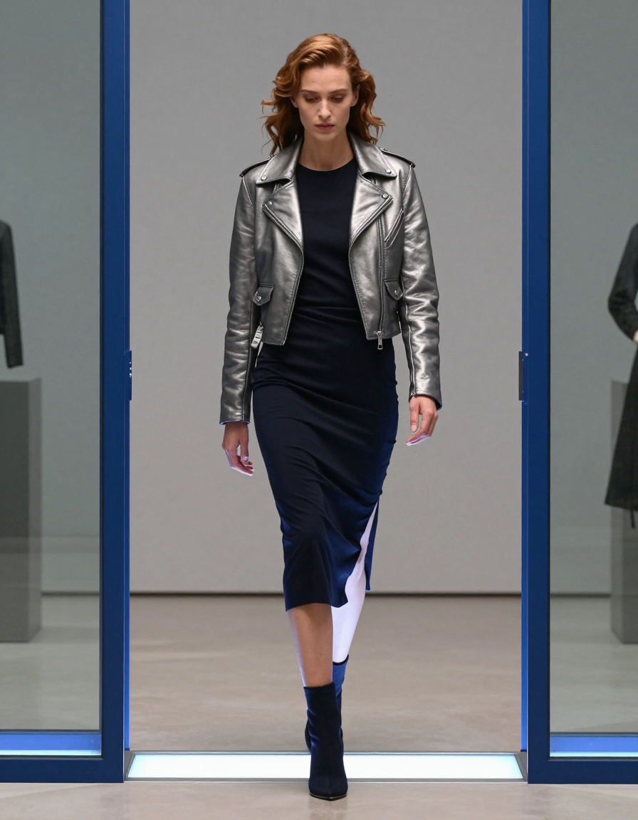 Celine Valer Balance becomes a line of cobalt light.