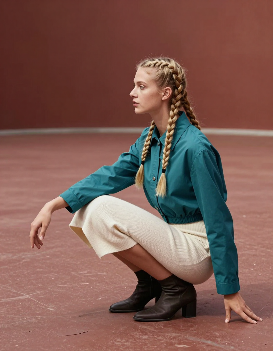 Freya Berg A lowered stance redraws the ground.