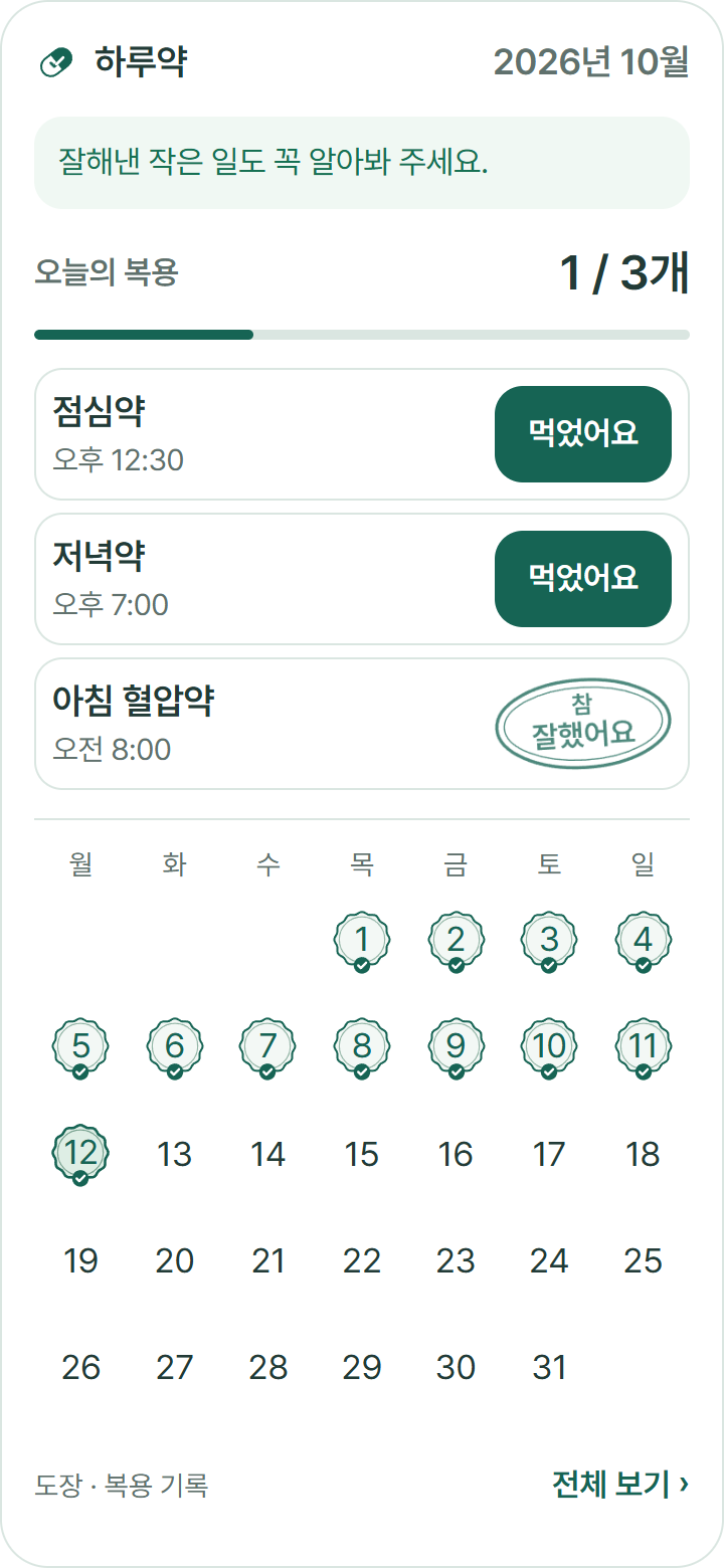 달력형 위젯 · 예시 데이터의 웹 미리보기